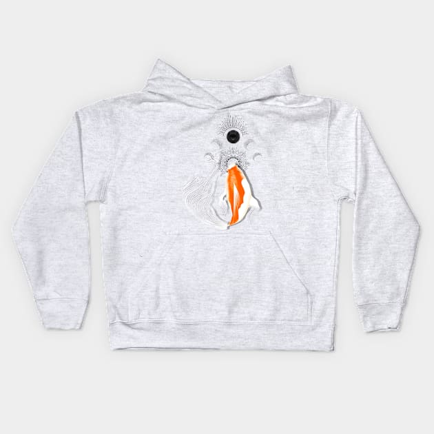 Koi fish 5 Kids Hoodie by Miruna Mares